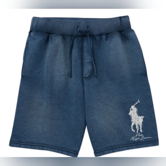 Polo Ralph Lauren Big Pony Fleece Sweat Shorts Clancy Blue Men's Size 4XB $125
